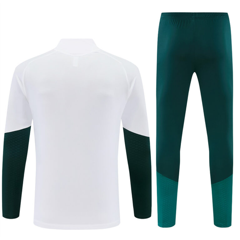 Mens Real Madrid 2026/27 Half-zip White Green Tracksuit