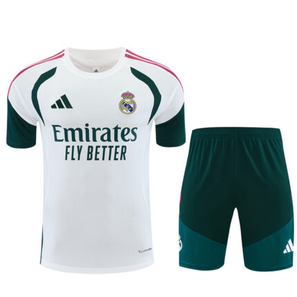 Mens Real Madrid 2026/27 White Dark Green Training Jersey