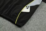 Mens Real Madrid 2026/27 Windbreaker Suit Black Jacket