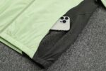 Mens Real Madrid 2026/27 Windbreaker Suit Green Jacket