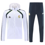 Mens Real Madrid 2026/27 Windbreaker Suit White Jacket