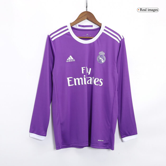 Mens Real Madrid Retro Away Jersey Long Sleeve – Modric 19