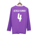 Mens Real Madrid Retro Away Jersey Long Sleeve – Ramos 4