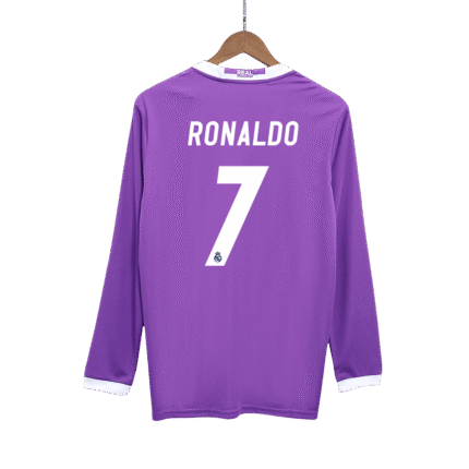 Mens Real Madrid Retro Away Jersey Long Sleeve – Ronaldo 7
