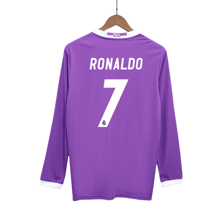 Mens Real Madrid Retro Away Jersey Long Sleeve – Ronaldo 7