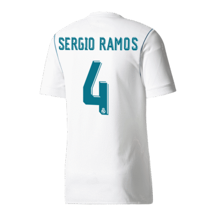 Mens Real Madrid Retro Home Jersey – Ramos 4