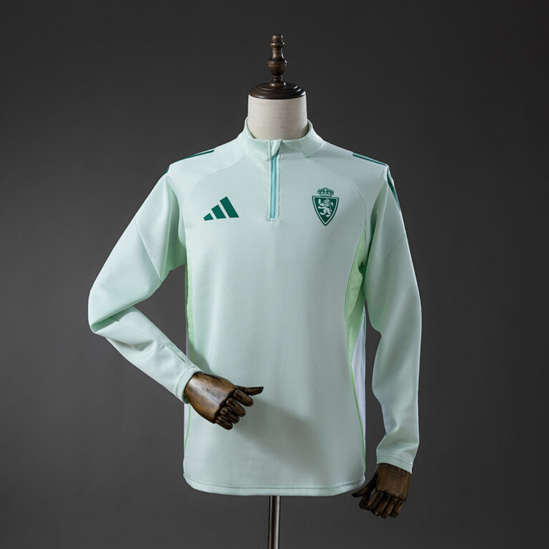 Mens Real Zaragoza 2025/26 Top Mint Green Training Jersey