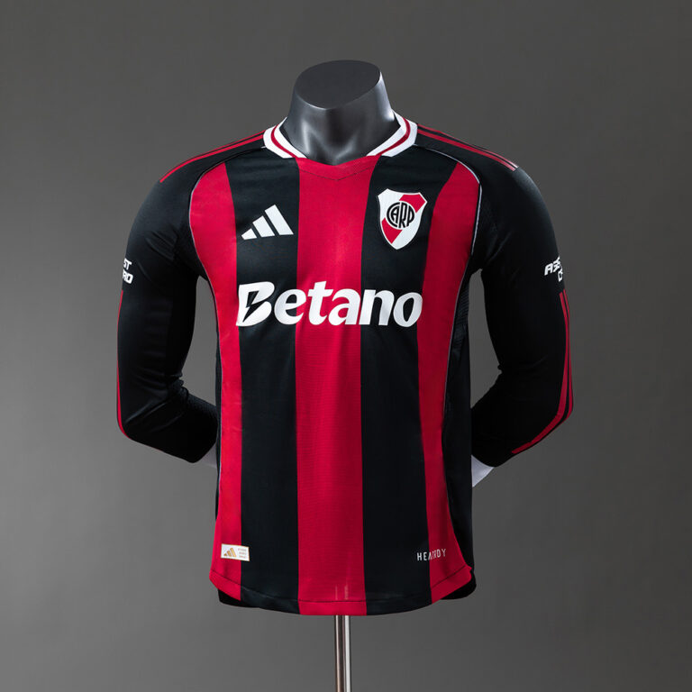 Mens River Plate 2025/26 Away Long Sleeve Jersey Player Version
