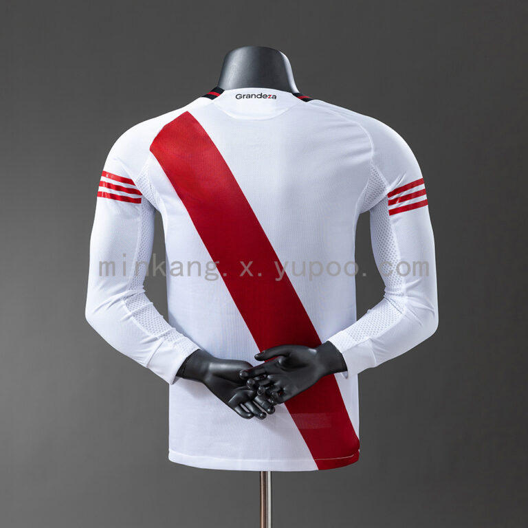 Mens River Plate 2025/26 Home Long Sleeve Jersey Player Version