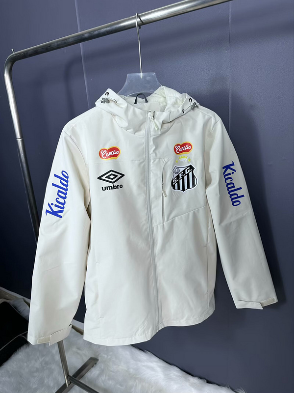 Mens Santos 2025/26 Windbreaker white Jacket