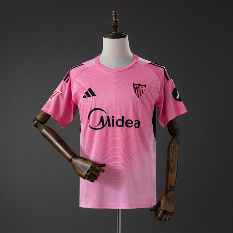 Mens Sevilla FC 2025/26 Goalkeeper Pink Jersey