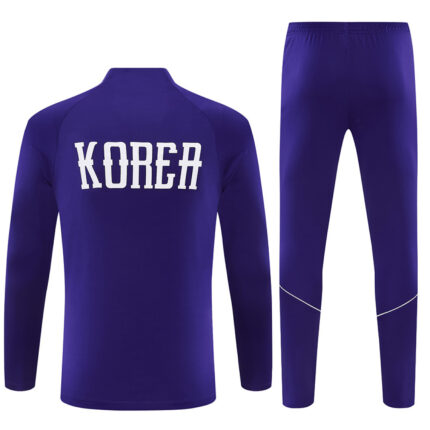 Mens South Korea 2026 World Cup Half-zip Purple Tracksuit