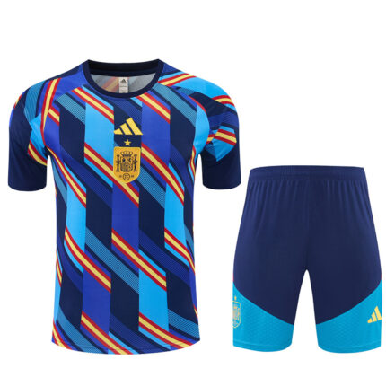 Mens Spain 2026 World Cup Camo Royal Blue Training Jersey