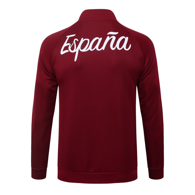 Mens Spain 2026 World Cup Full Zip Red Tracksuit