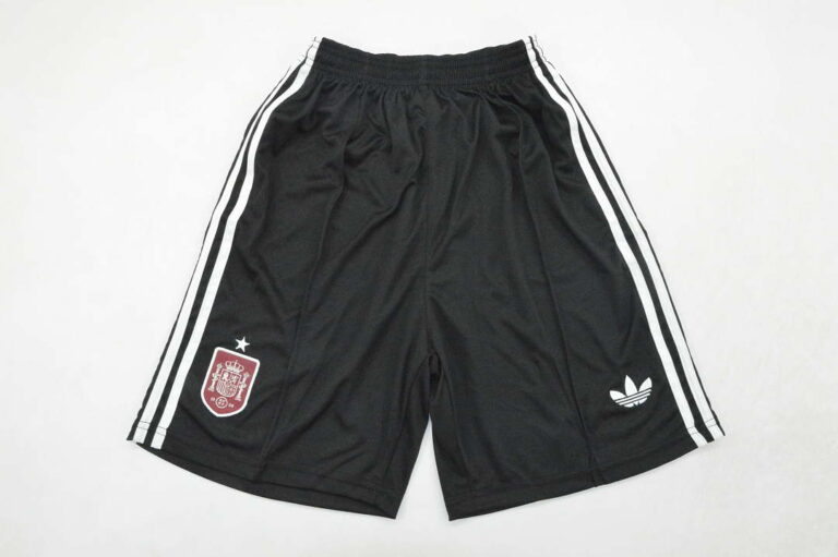 Mens Spain 2026 World Cup Goalkeeper Black Shorts