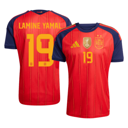 Mens Spain 2026 World Cup Home Jersey – Yamal 19