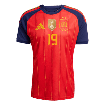 Mens Spain 2026 World Cup Home Jersey – Yamal 19