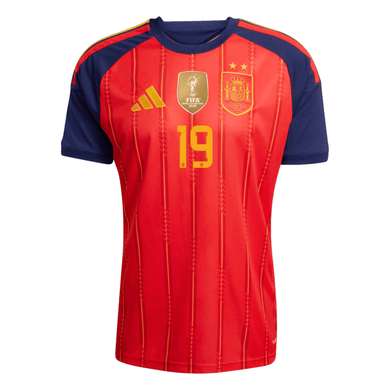 Mens Spain 2026 World Cup Home Jersey – Yamal 19