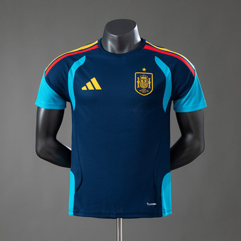 Mens Spain 2026 World Cup Royal Blue Training Jersey Player Version