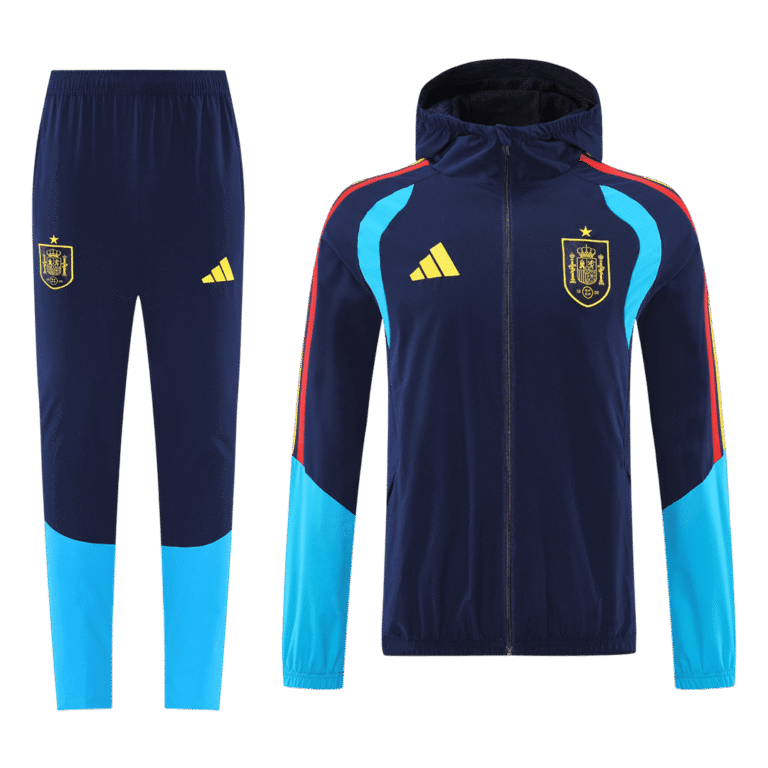 Mens Spain 2026 World Cup World Cup Blue&Black Tracksuit