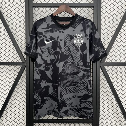 Mens Sporting CP 2025/26 Lisbon Black Training Jersey