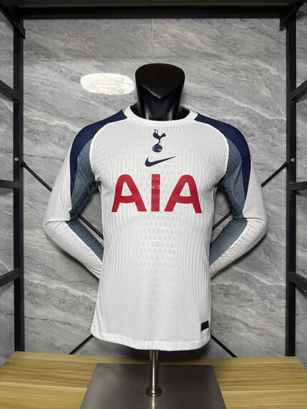 Mens Tottenham Hotspur 2025/26 Home Long Sleeve Jersey Player Version