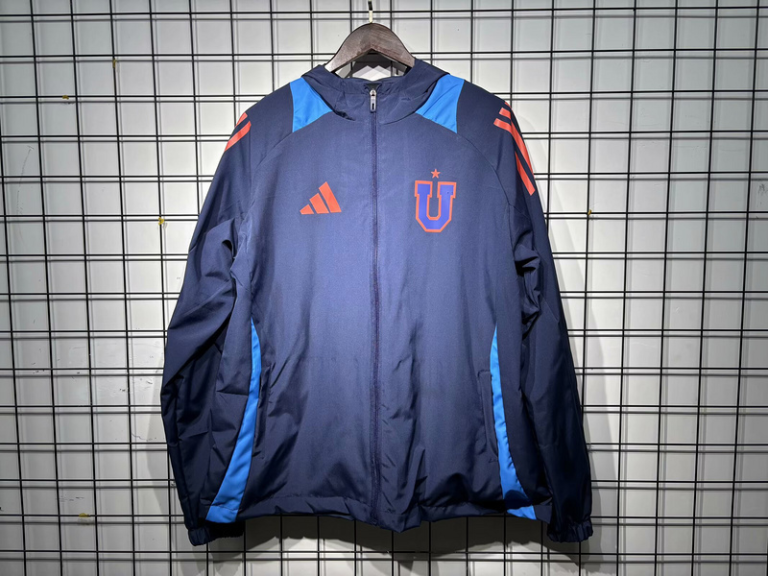 Mens Universidad de Chile 2025/26 Blue Windbreaker Jacket