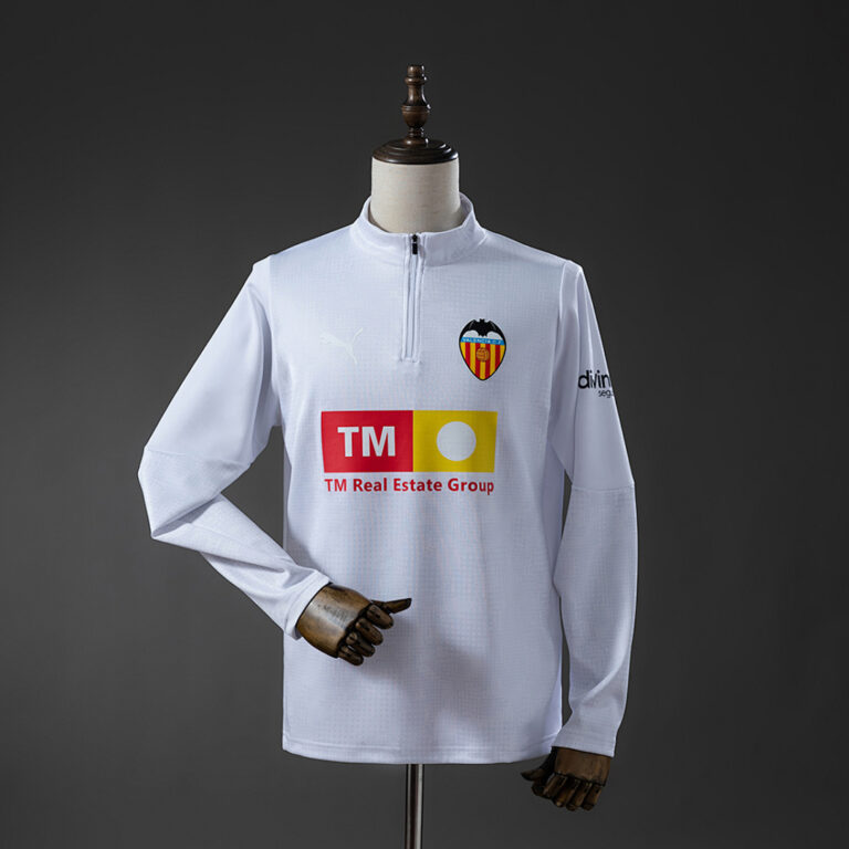 Mens Valencia CF 2025/26 Top White Training Jersey