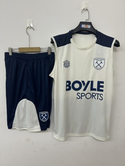 Mens West Ham United 2025/26 beige Training Vest