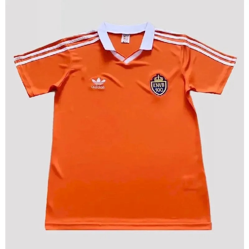 Netherlands 1988 Euro home shirt in orange with Adidas geometric print