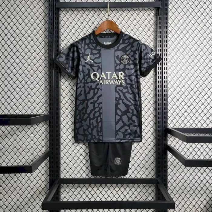 Paris Saint-Germain 2023/24 Third Kids Kit