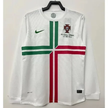 Portugal 2012 Euro Cup Away Long Sleeves Retro Jersey
