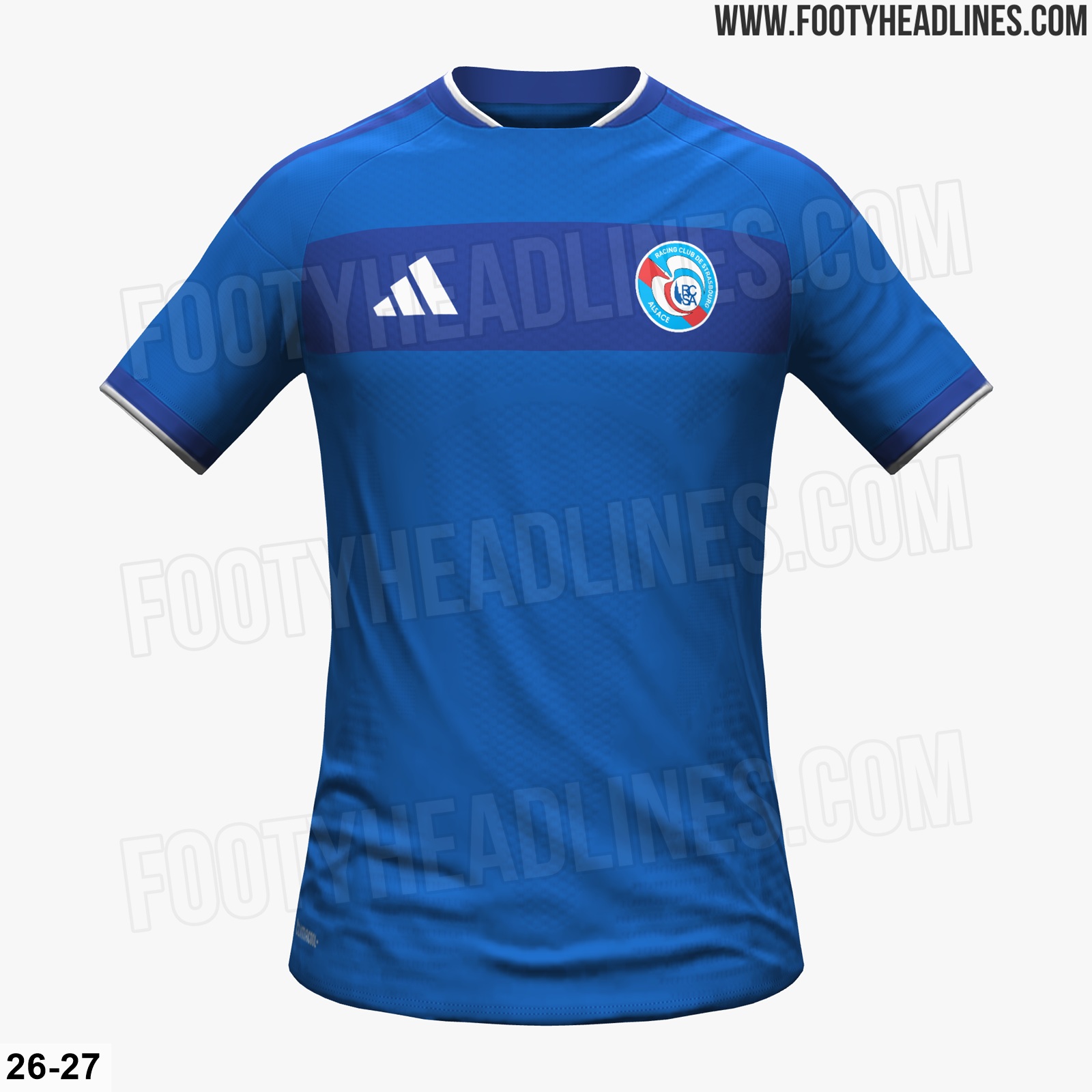 RC Strasbourg 2026-27 home kit leaked image