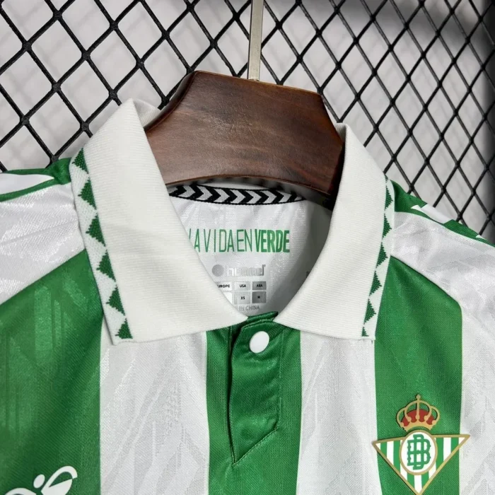 Real Betis 2024/25 With Sponsors And Patch Home Jersey