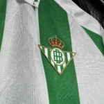 Real Betis 2024/25 With Sponsors And Patch Home Jersey