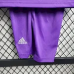 Real Madrid 2017/18 Away Kids Retro Jersey And Shorts