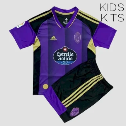 Real Valladolid 2022/23 Away Kids Kit