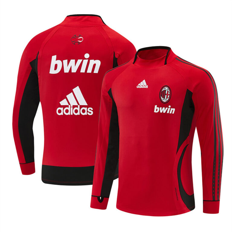 Retro AC Milan 2006/07 Red Long Sleeve Training Jersey