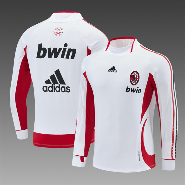 Retro AC Milan 2006/07 White Long Sleeve Training Jersey