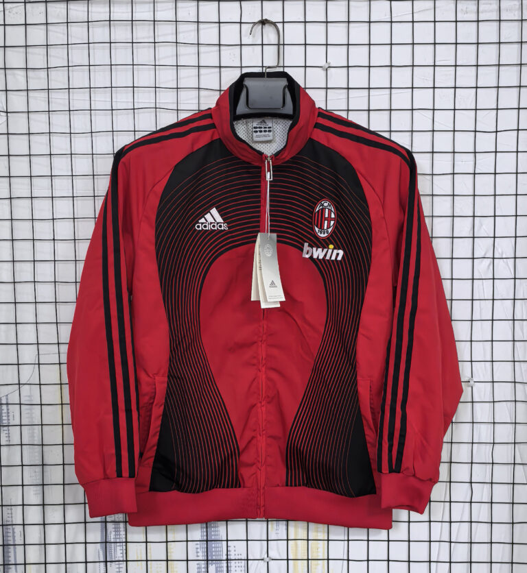 Retro AC Milan 2006/07 Windbreaker Black Jacket