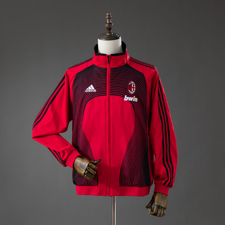 Retro AC Milan 2006/07 Windbreaker – Red Jacket