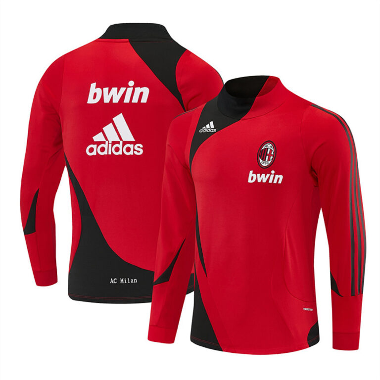 Retro AC Milan 2007/08 Red Long Sleeve Training Jersey