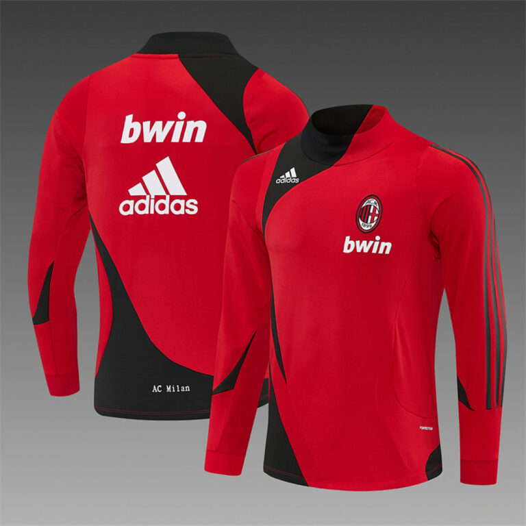 Retro AC Milan 2007/08 Red Long Sleeve Training Jersey