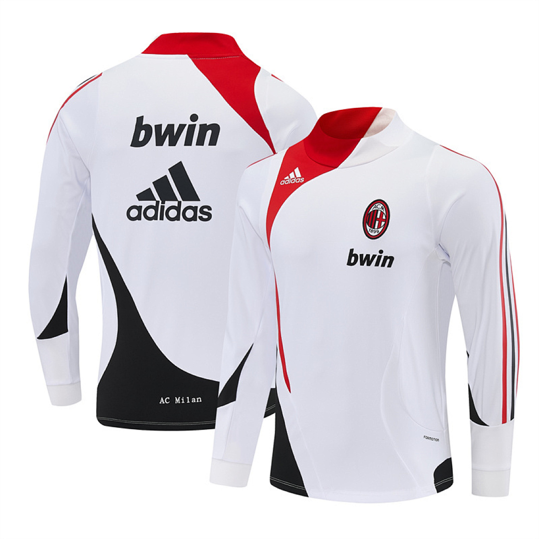 Retro AC Milan 2007/08 White Long Sleeve Training Jersey Retro AC Milan 2007/08 White Long Sleeve Training Jersey
