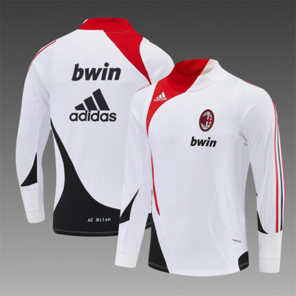 Retro AC Milan 2007/08 White Long Sleeve Training Jersey