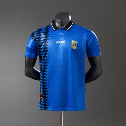 Retro Argentina 1994 World Cup Away Jersey Player Version