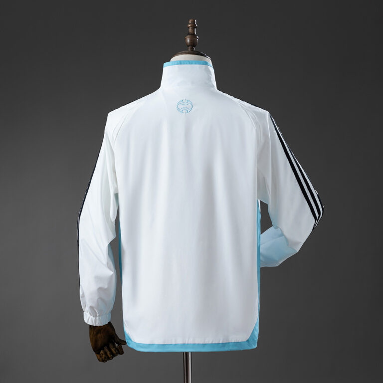 Retro Argentina 2005 Windbreaker White & Blue Jacket