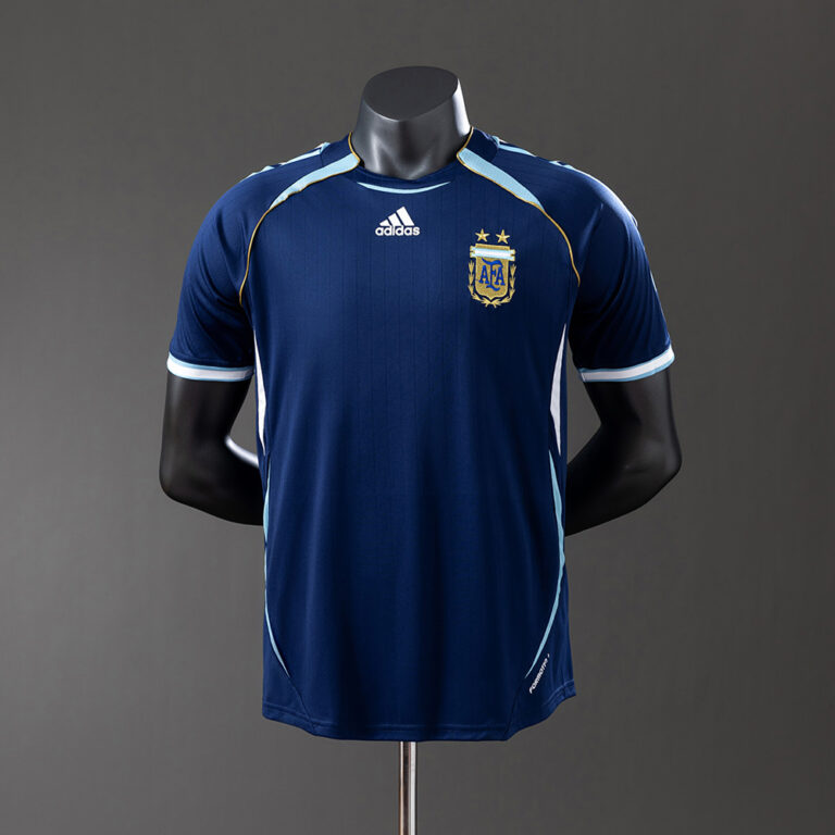 Retro Argentina 2006 World Cup Away World Cup Jersey Player Version
