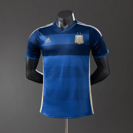 Retro Argentina 2014 World Cup Away World Cup Jersey Player Version