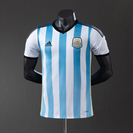 Retro Argentina 2014 World Cup Home World Cup Jersey Player Version